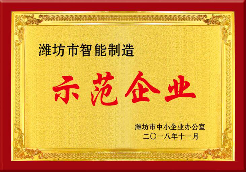 濰坊市智能制造示范企業
